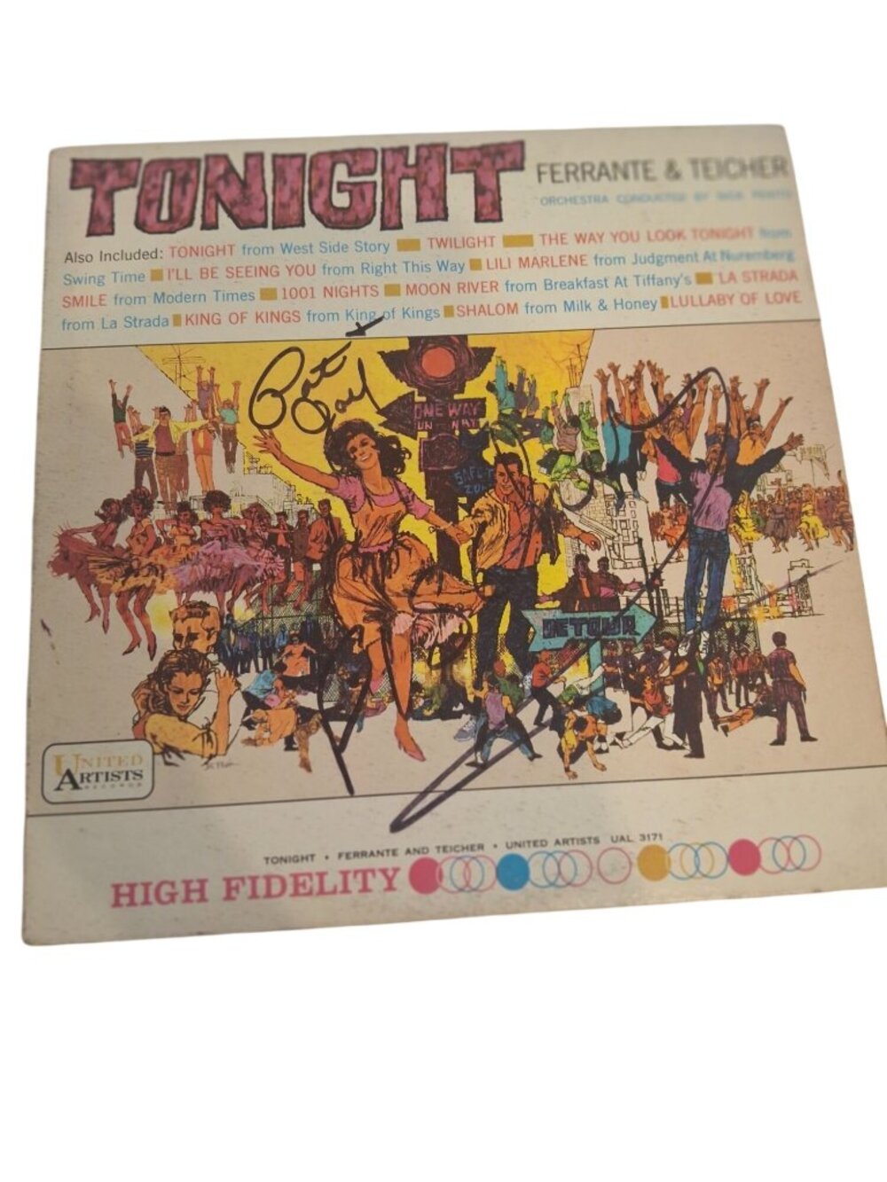 Tonight By Ferrante & Teicher  Vinyl Record Album UAL 3171 United Artists 1960s
